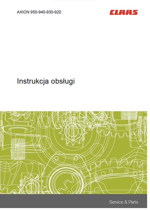 INSTRUKCJA OBSŁUGI AXION 920 930 940 950